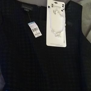 New Black Belted Dress with Tags size 16